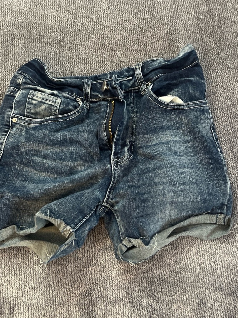 SHEIN Dark Blue Denim Jean Shorts